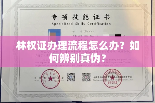 全国林权证办理流程怎么办?如何辨别真伪?